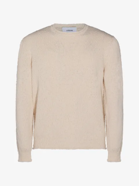 Lardini textured crew neck sweater 