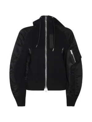 Noir Kei Ninomiya ジップアップ ボンバージャケット | ブラック