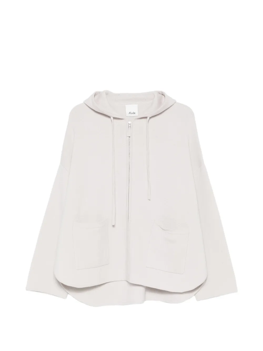 Allude zip-up cardigan - Grigio