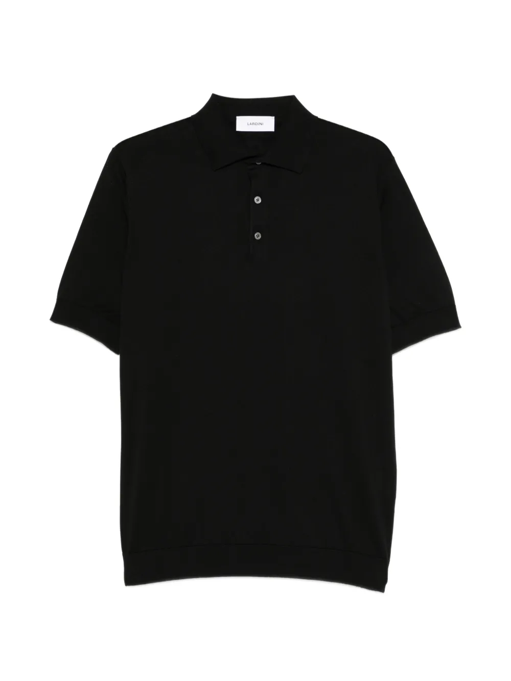 Lardini button-fastening polo shirt - Nero