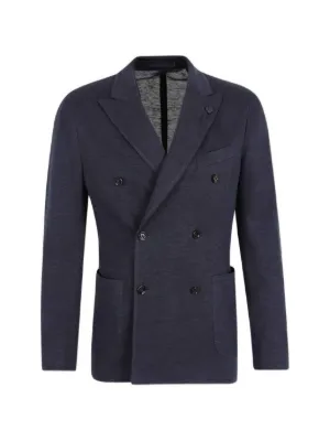 Comme Des Garçons Homme Deux パッチワーク ジャケット | ブルー