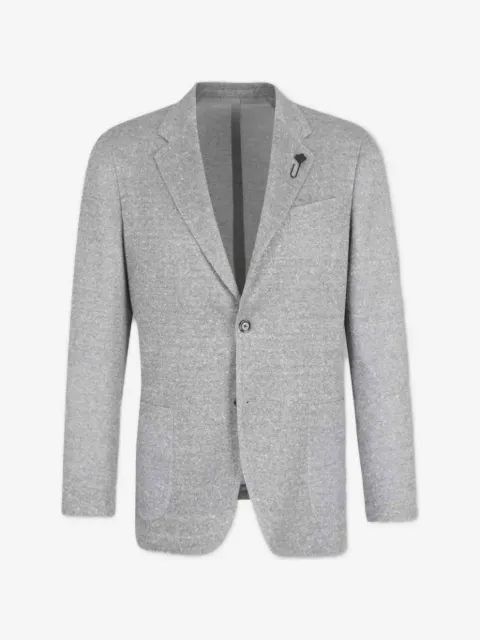 Lardini enkelknäppt stickad blazer