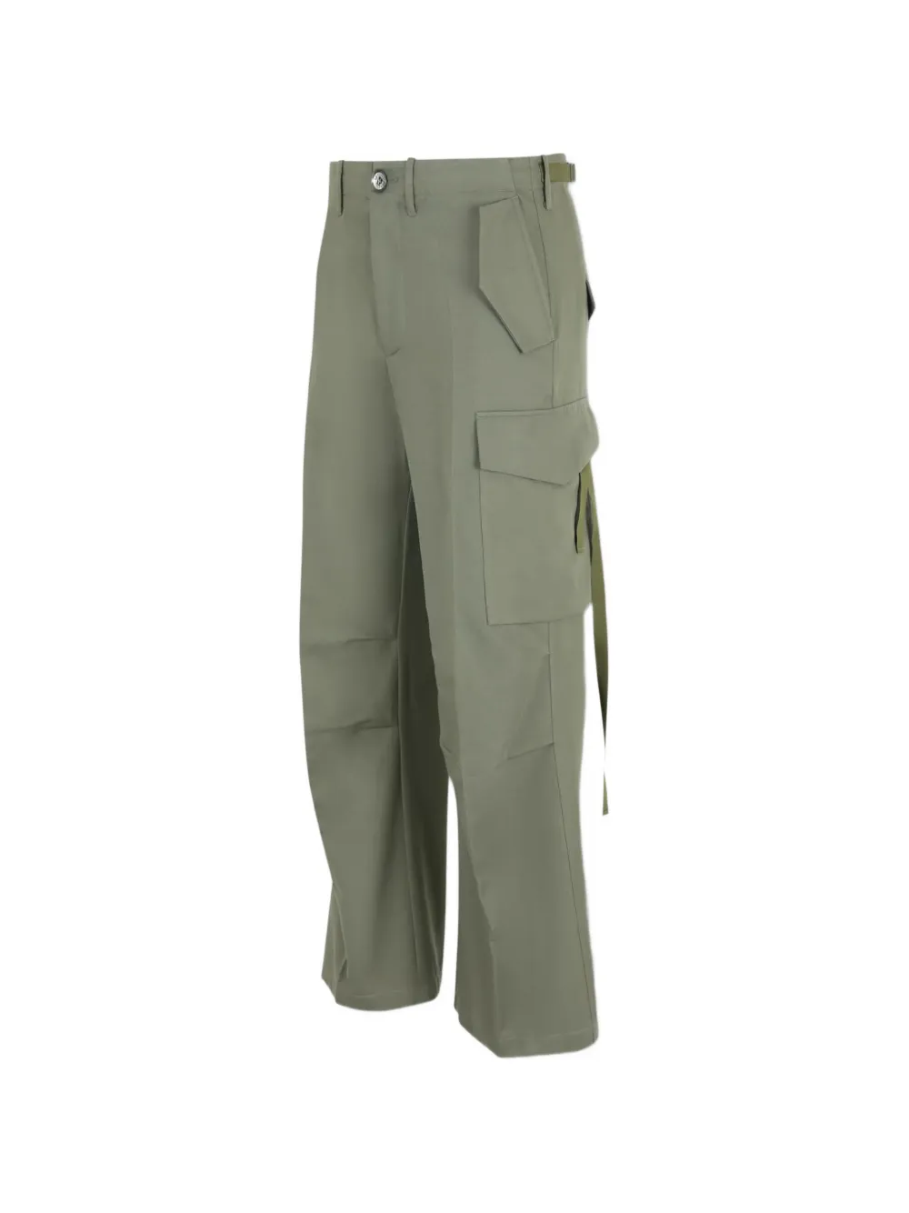  Setchu Cargo Con Effetto Stropicciato - Verde 