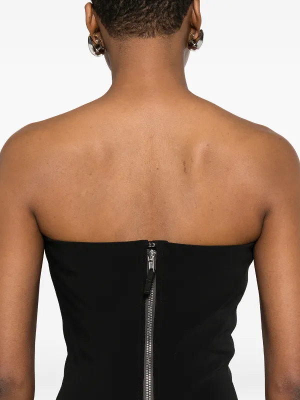 Rick Owens Bustier Gown ストラップレス マキシドレス | ブラック 