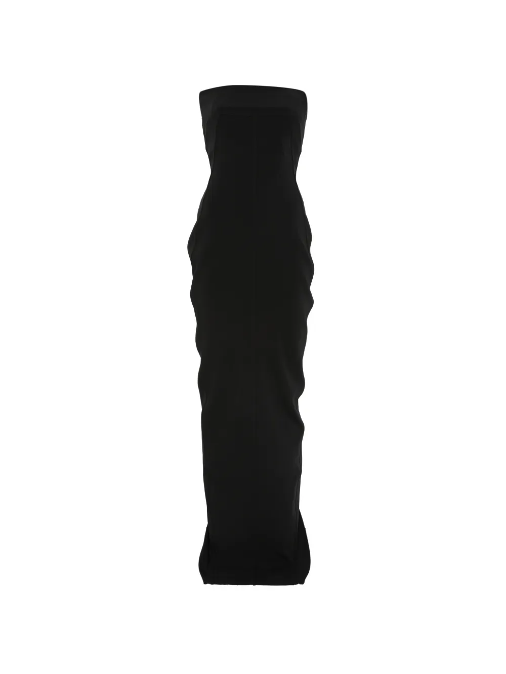 Rick Owens Bustier Gown strapless sculpted maxi dress - Nero