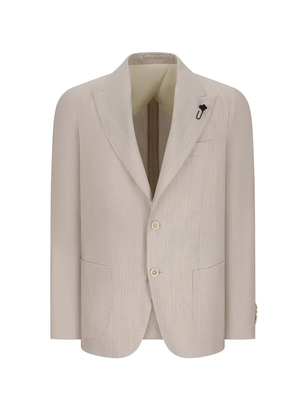 Lardini notched-lapel iconic jacket - Toni neutri