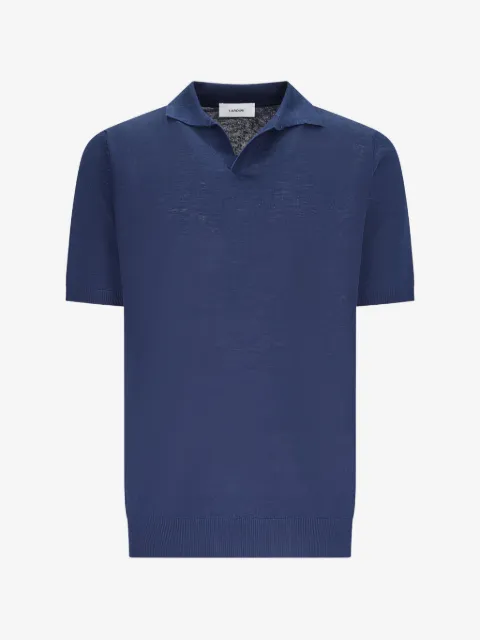 Lardini open-collar T-shirt