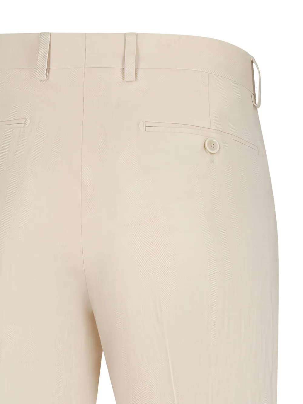 Beige Regular Trousers