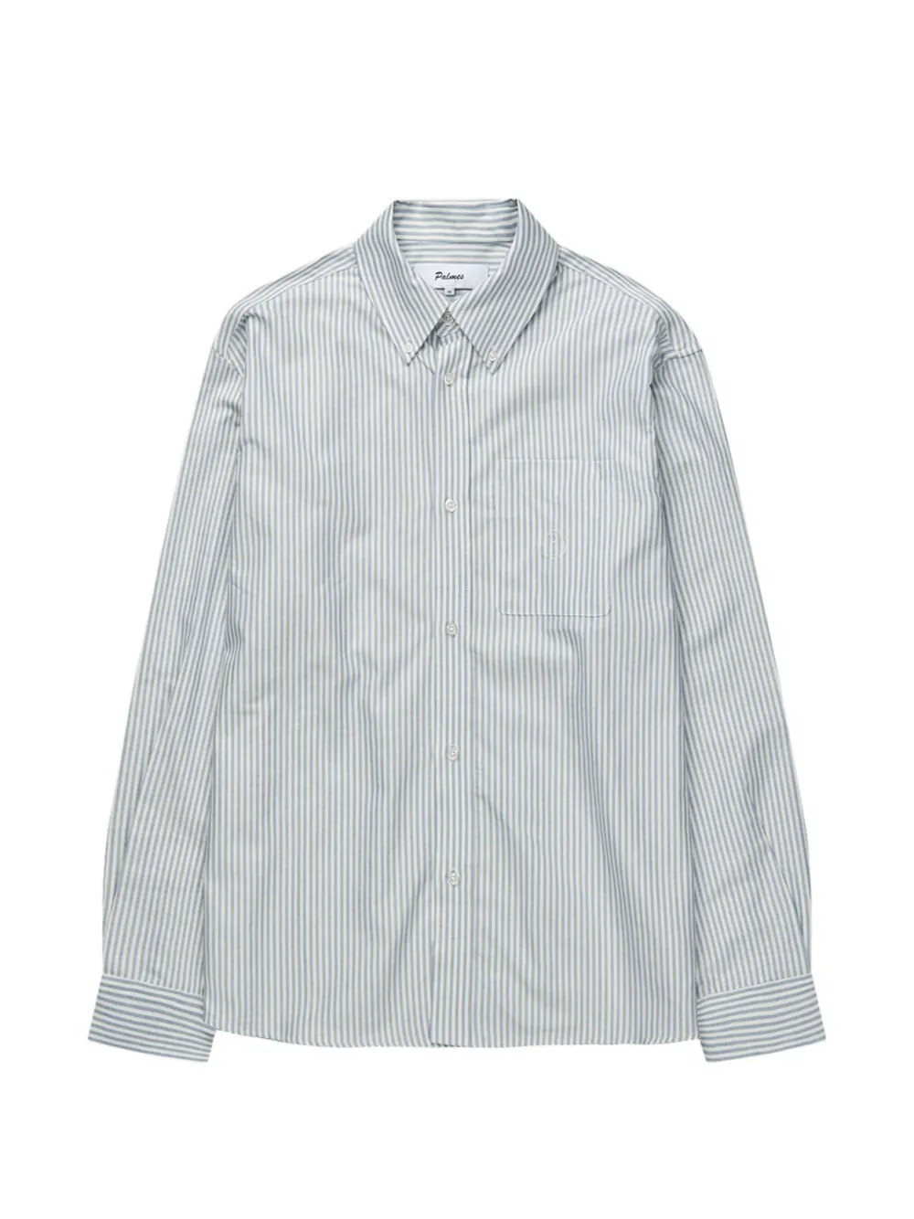 Palmes striped pocket shirt - Blau