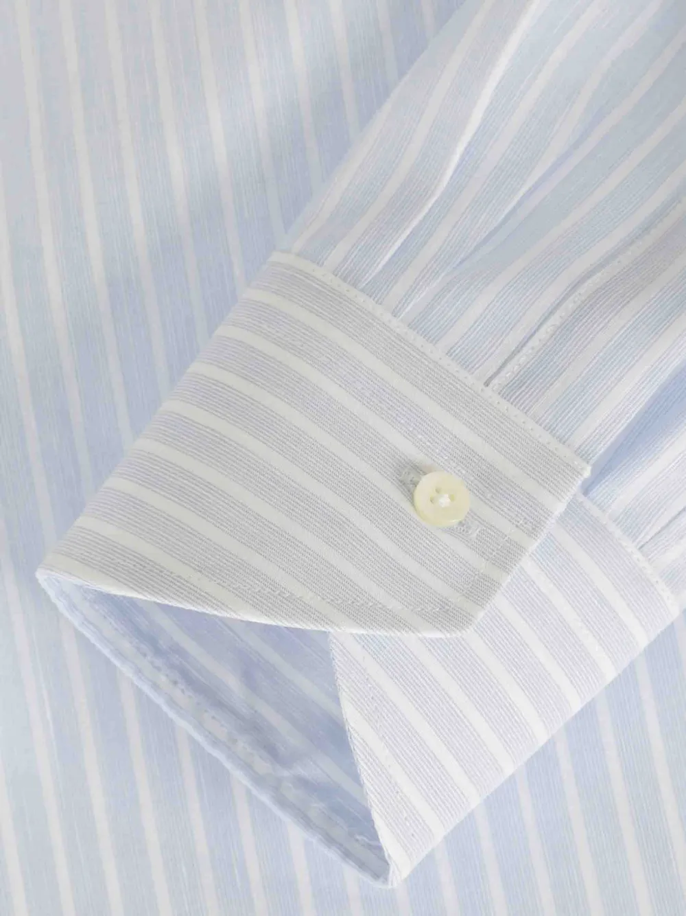 Canali Gestreept overhemd Blauw