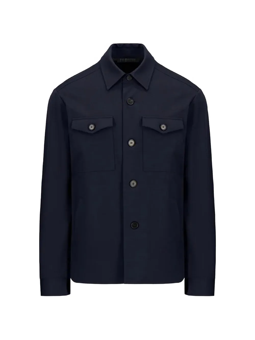 Harris Wharf London pocket shirt jacket - Blau