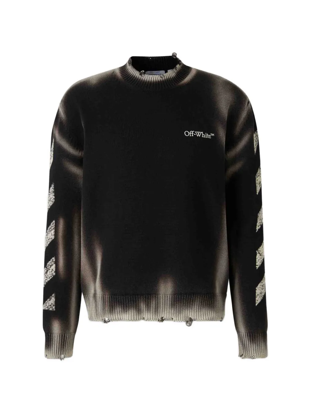 Off-White logo-print sweater - Nero