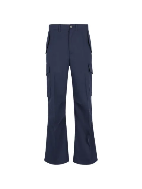 Setchu belt-loops cargo trousers