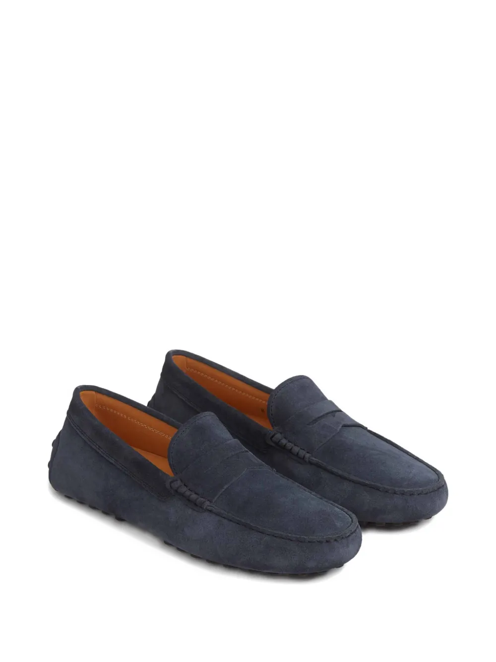 Tod's Gommino omgekeerde penny loafers Blauw