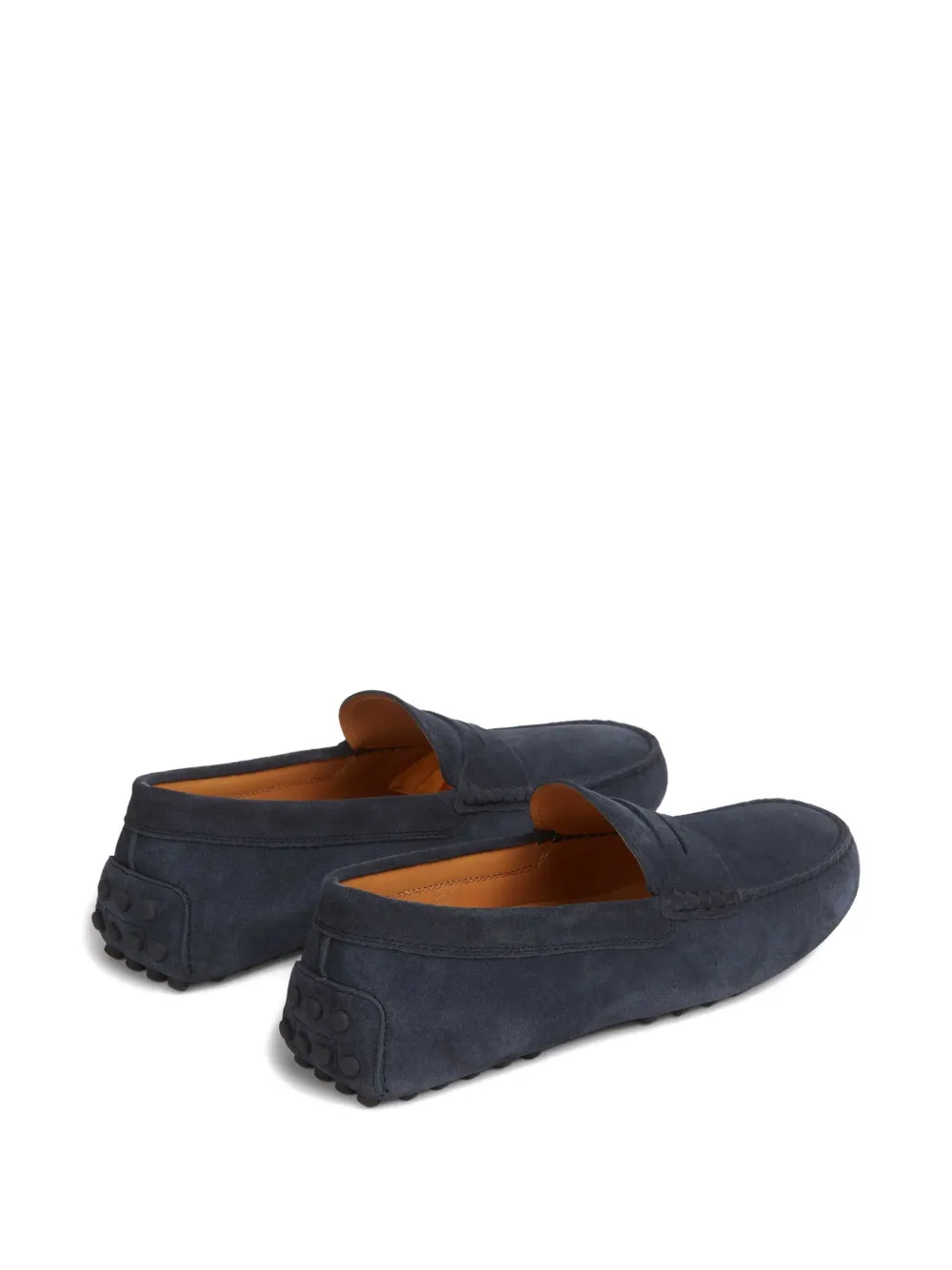 Tod's Gommino omgekeerde penny loafers Blauw