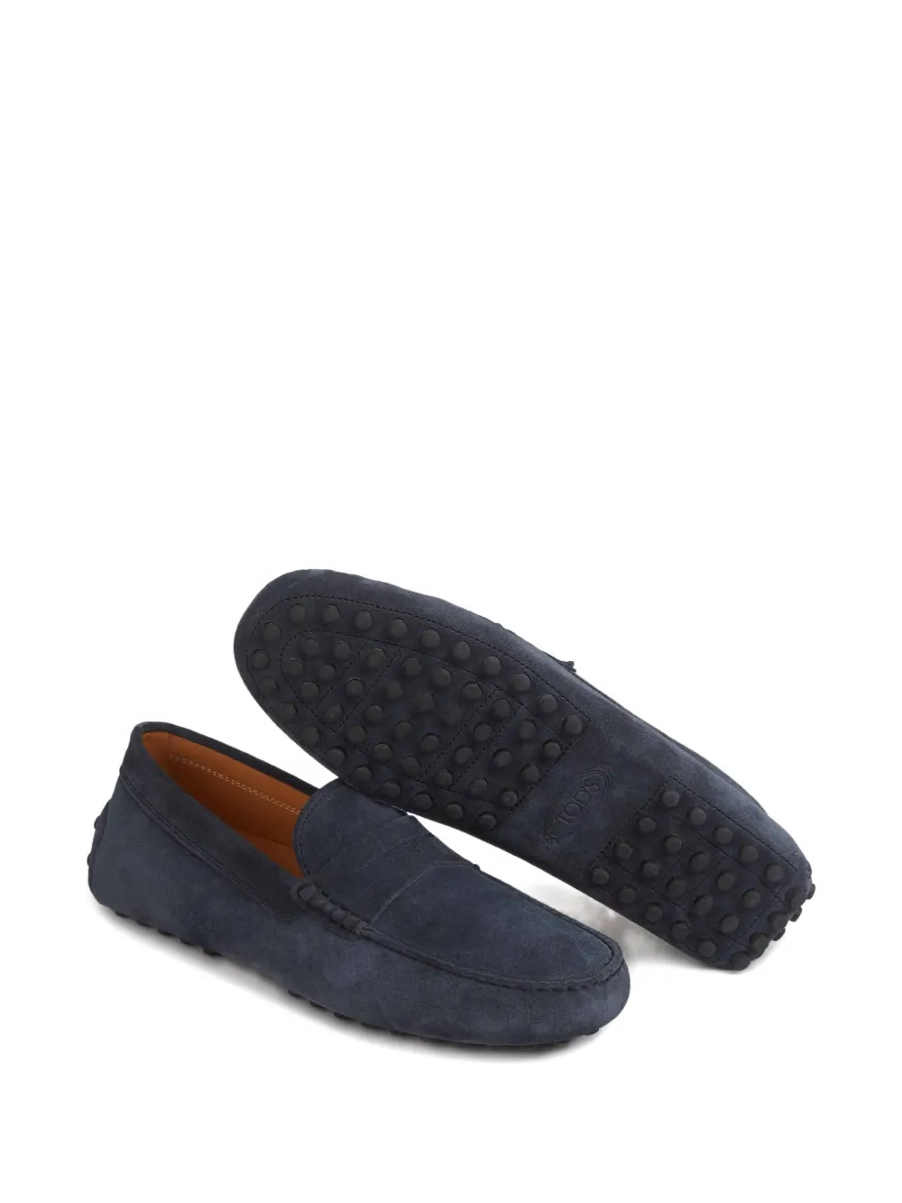 Tod's Gommino omgekeerde penny loafers Blauw