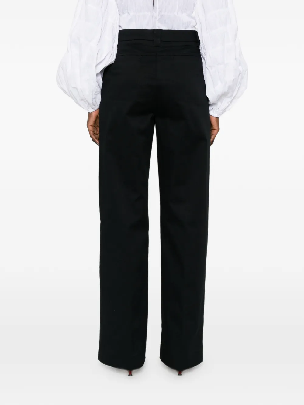 THELATEST Broek met zak en riemlus Zwart