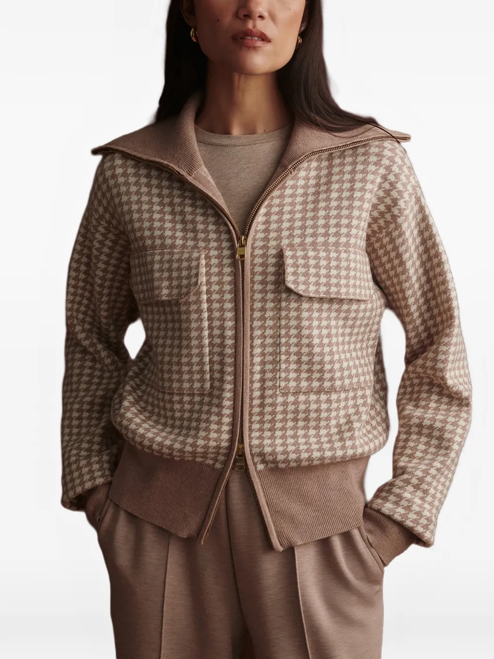  Varley Ablett Knit Jacket - Neutrals 