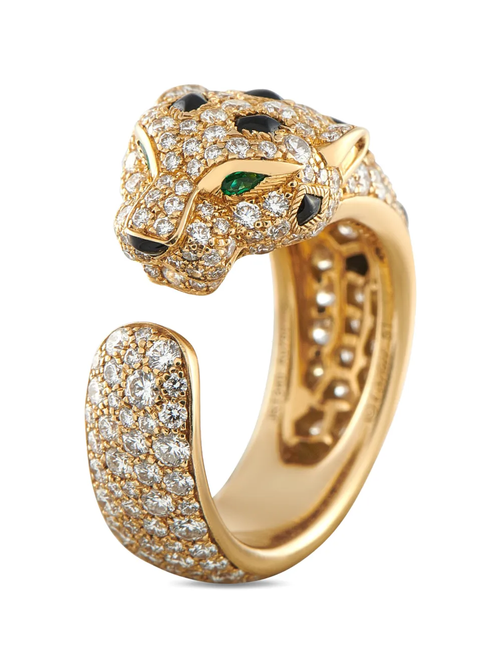Cartier Panthere diamond and onyx ring - Oro