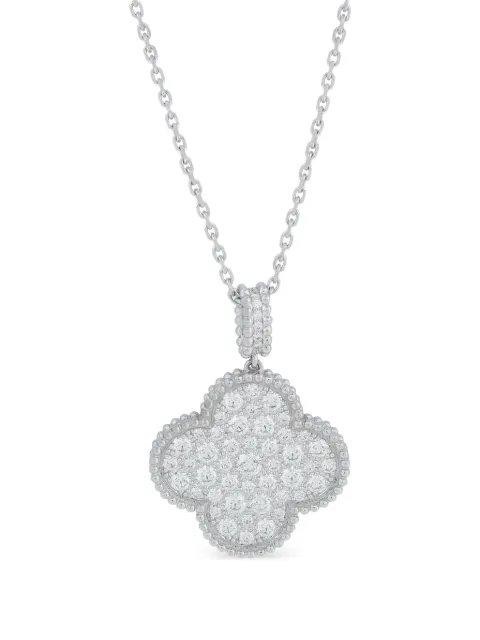 Van Cleef & Arpels Alhambra diamond pendant necklace