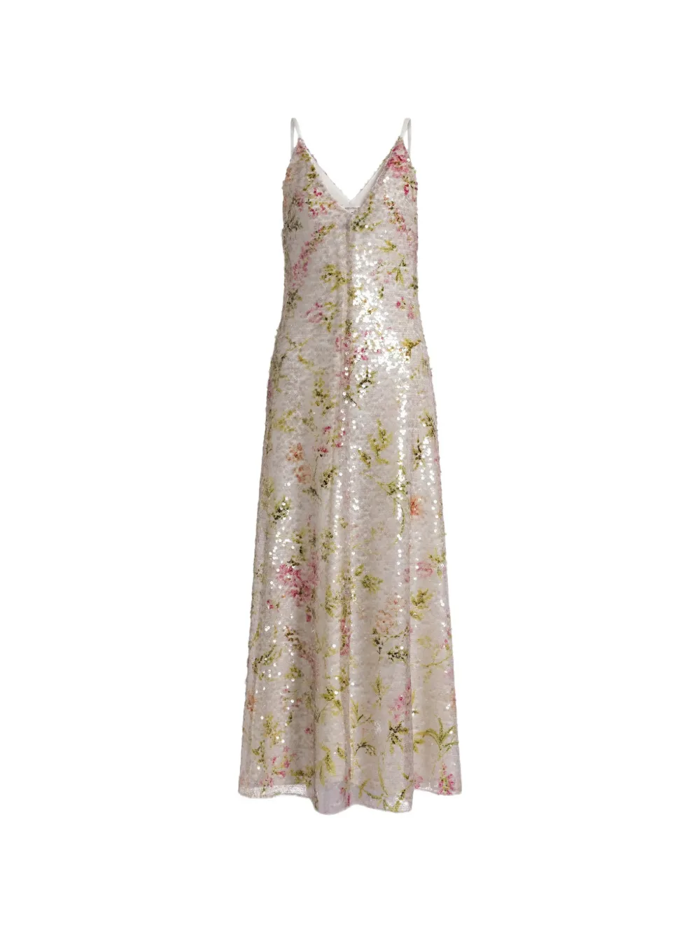 Alberta Ferretti floral-print dress - Toni neutri