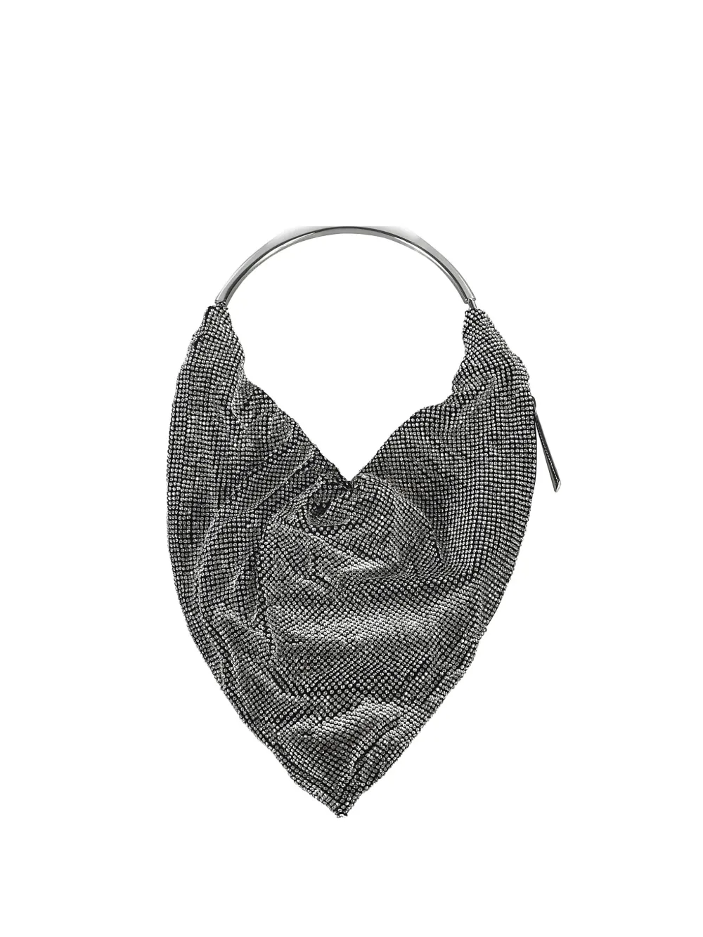 Benedetta Bruzziches metal handle satchel - Argento