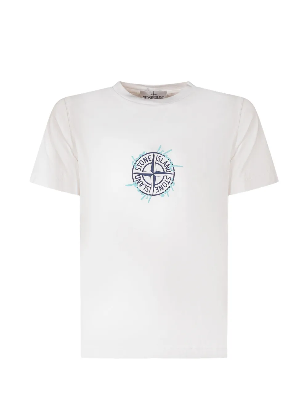 Stone Island Junior Compass-print T-shirt - Bianco