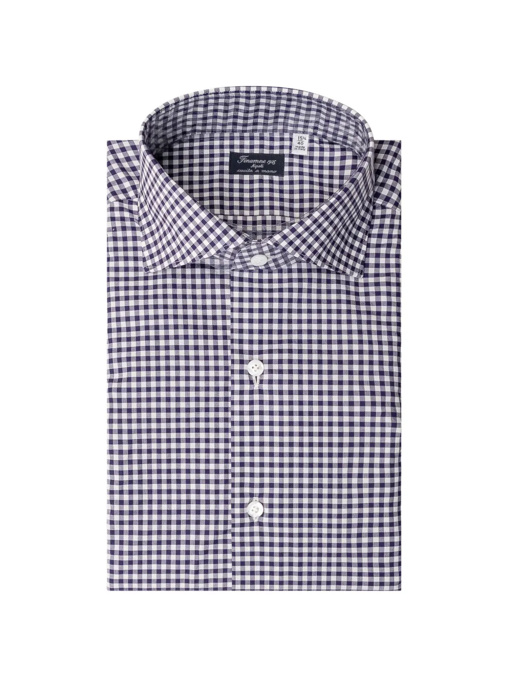 Finamore 1925 Napoli gingham-pattern shirt - Blu