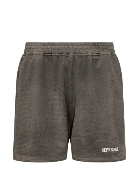 Represent washed mesh shorts