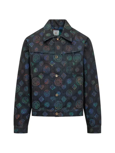 Casablanca printed heatmap denim jacket