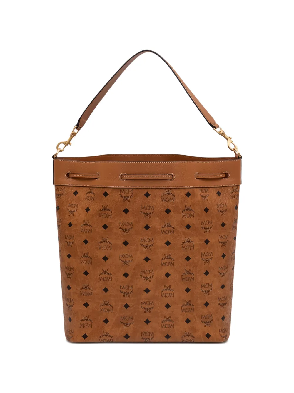  Mcm Dessau Bucket Bag - Brown 