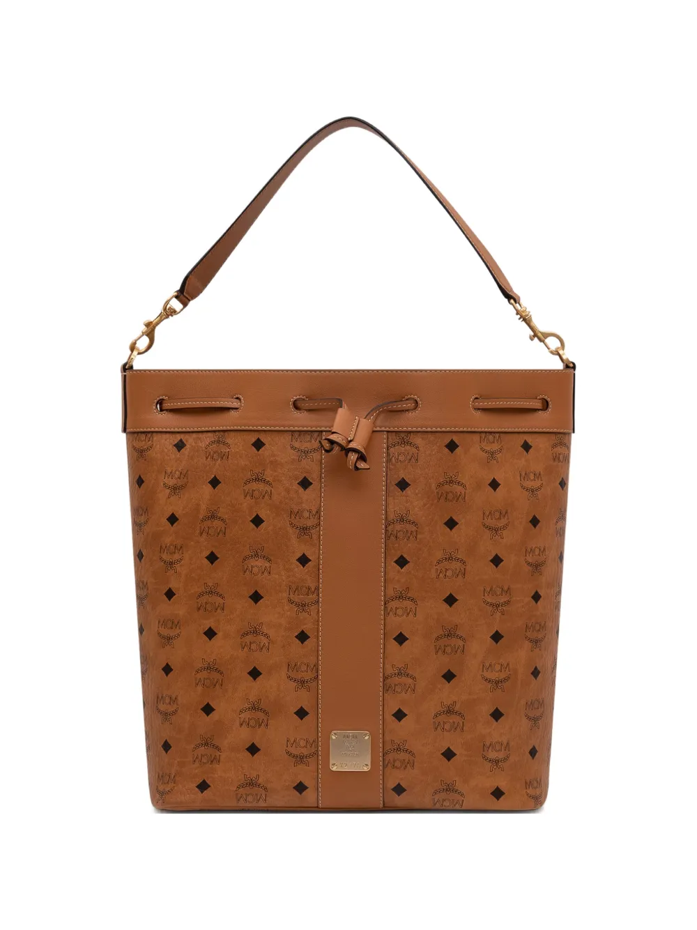 MCM Dessau bucket bag - Marrone