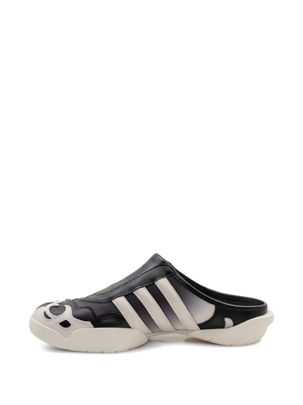 Y-3 side-stripe mules Zwart