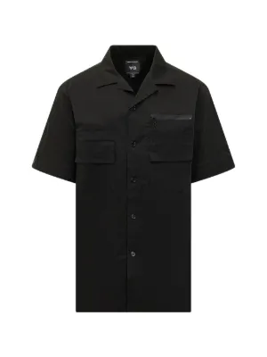 HELIOT EMIL Carabiner short-sleeve Shirt | Black | FARFETCH