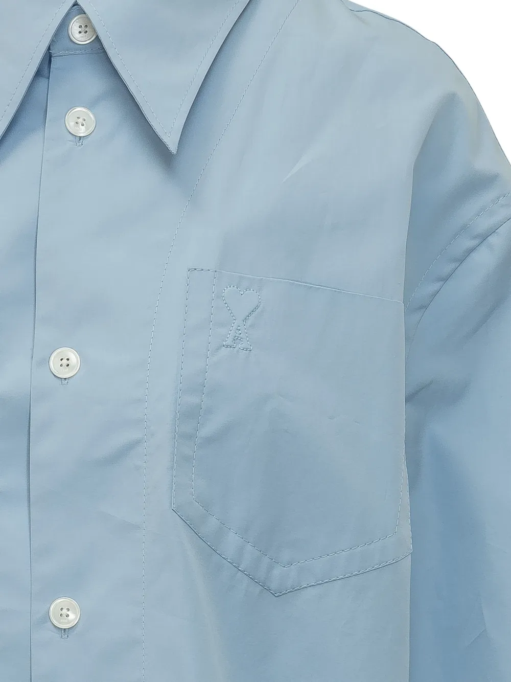  Ami Paris Button Pocket Shirt - Blue 