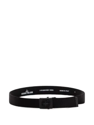 MM6 Maison Margiela Kids ロゴバックル レザーベルト | ブラック