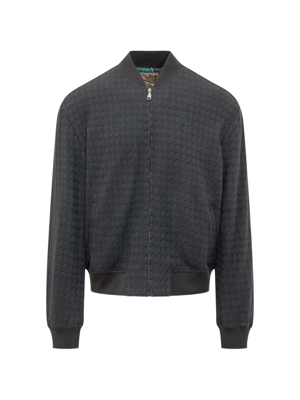 Etro Patterned Bomber Jacket In Gray