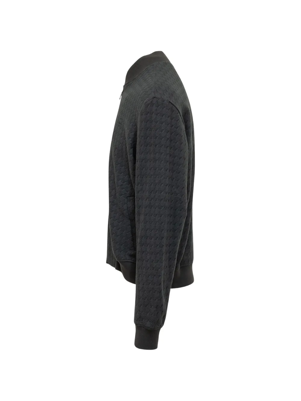 patterned bomber jacket