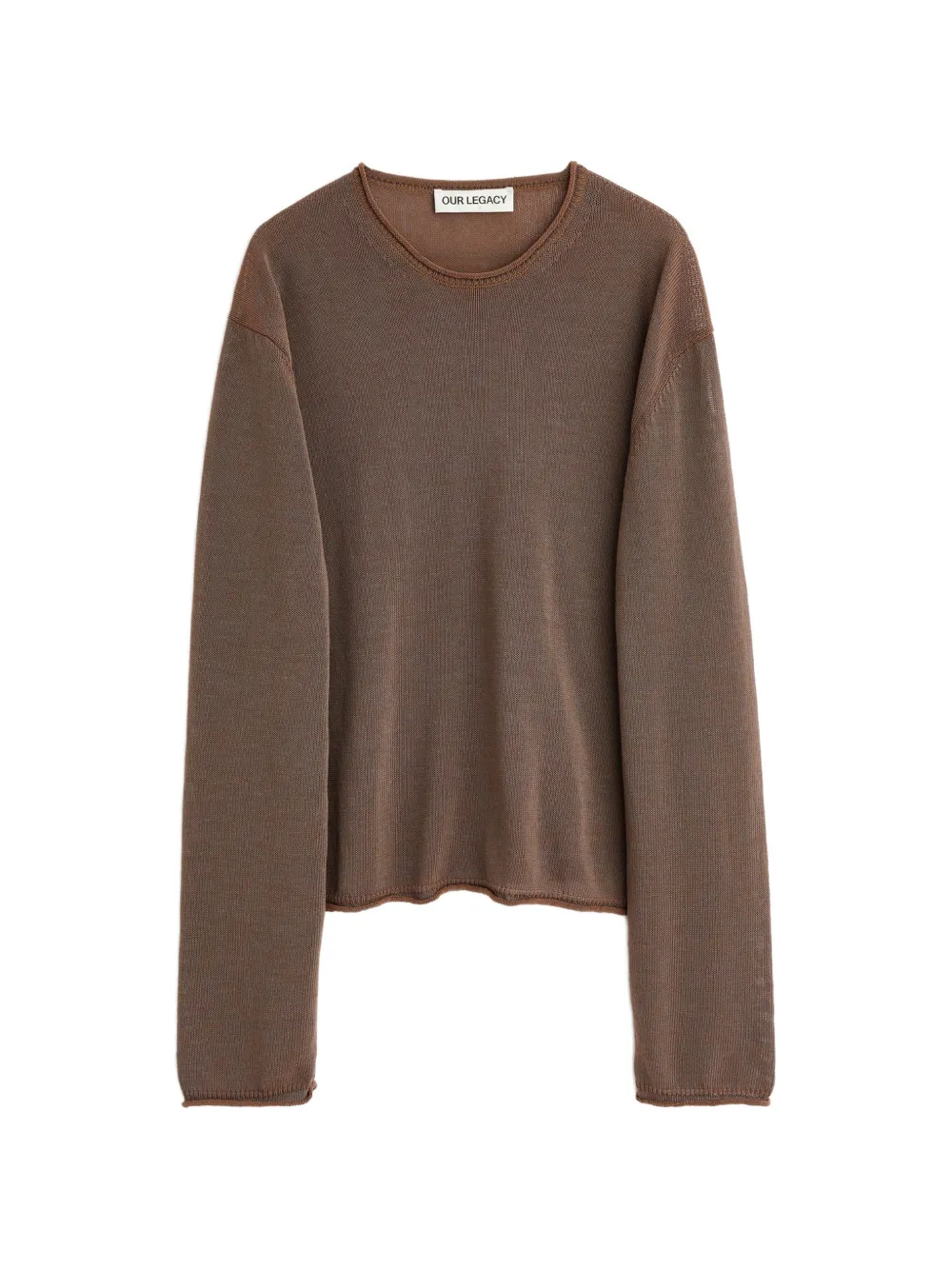 OUR LEGACY Rigid Popover gebreide top Bruin