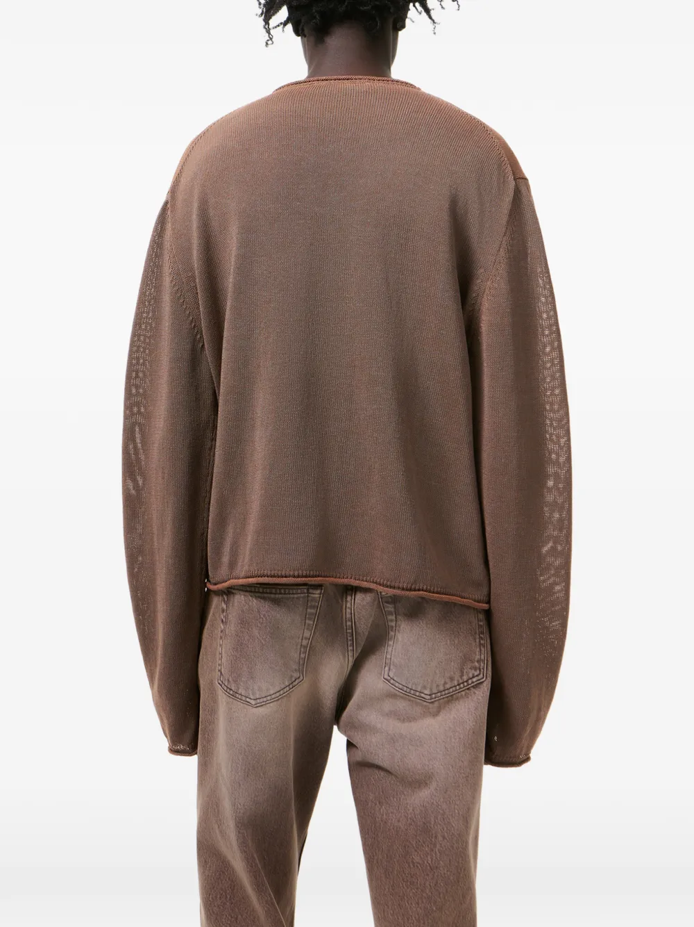 OUR LEGACY Rigid Popover gebreide top Bruin
