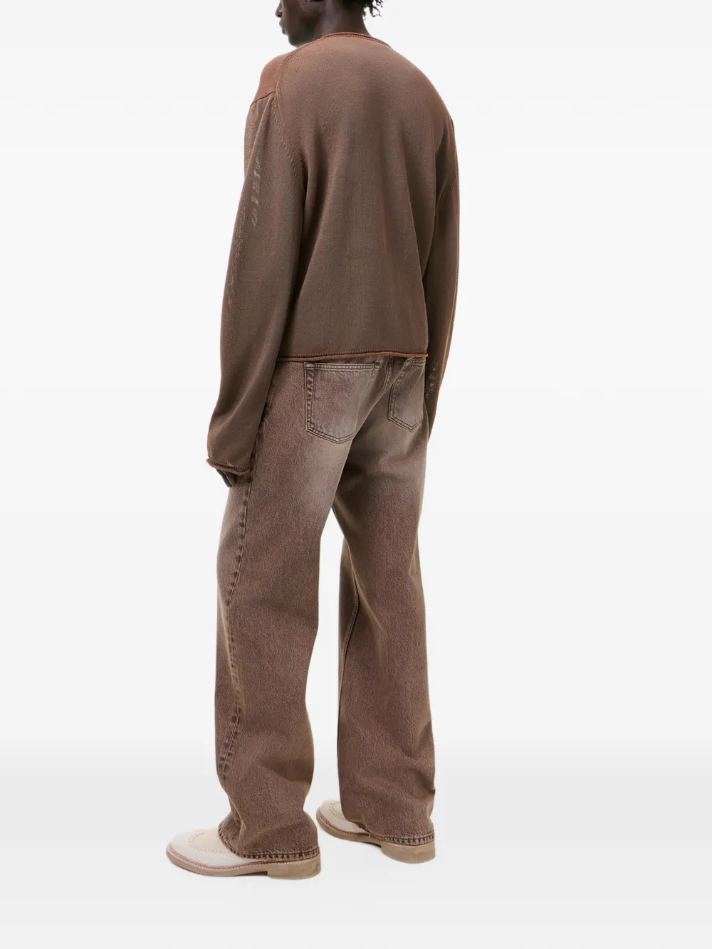 OUR LEGACY Rigid Popover gebreide top Bruin