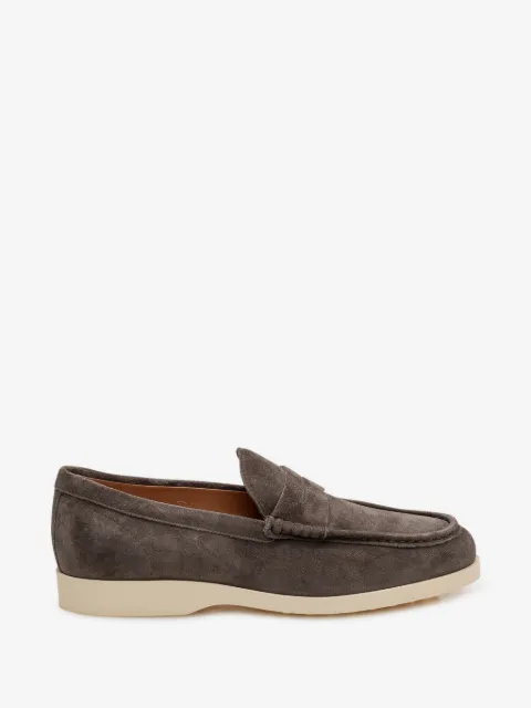 Tod's suede penny loafers