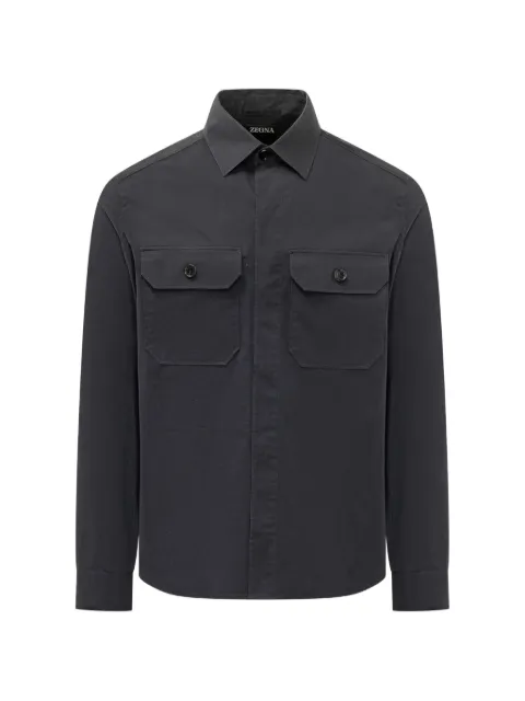 Zegna button-flap pocket overshirt