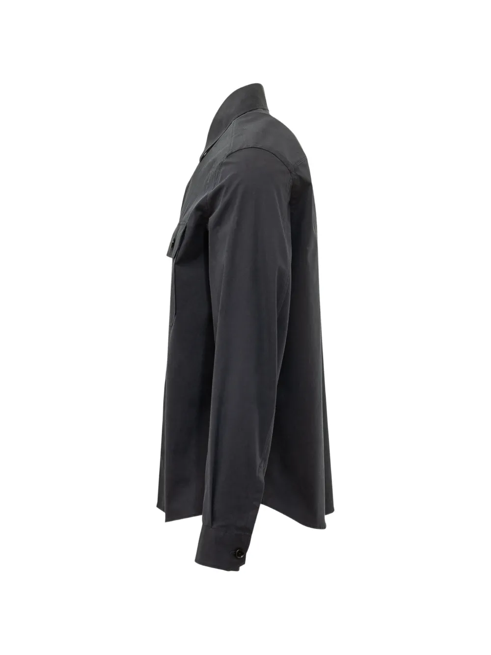 Zegna Shirtjack met klepzak en knopen Grijs
