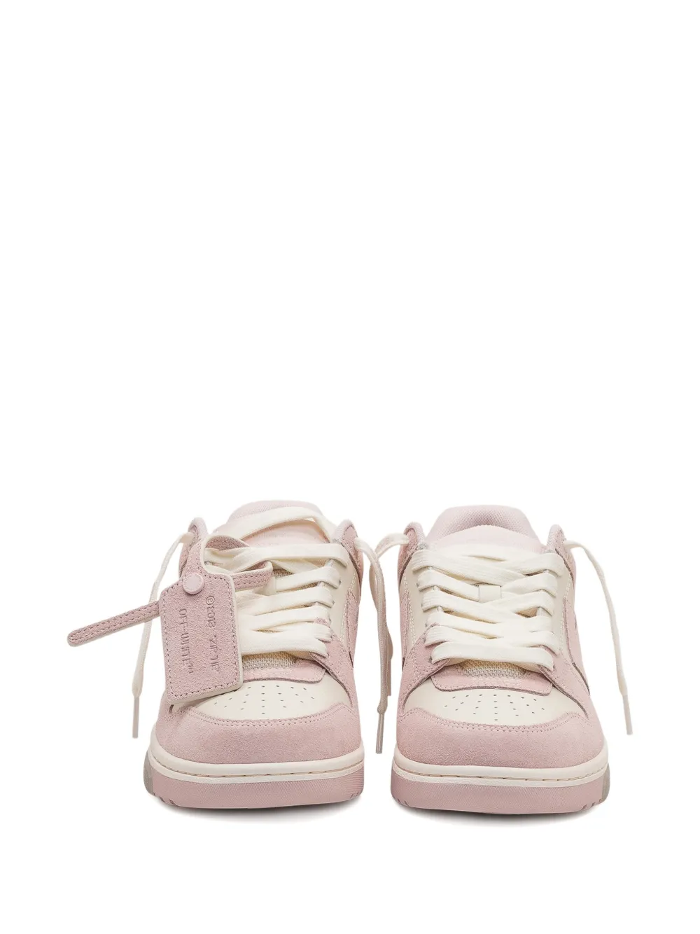 Off-White Out Of Office suede leather sneakers Roze