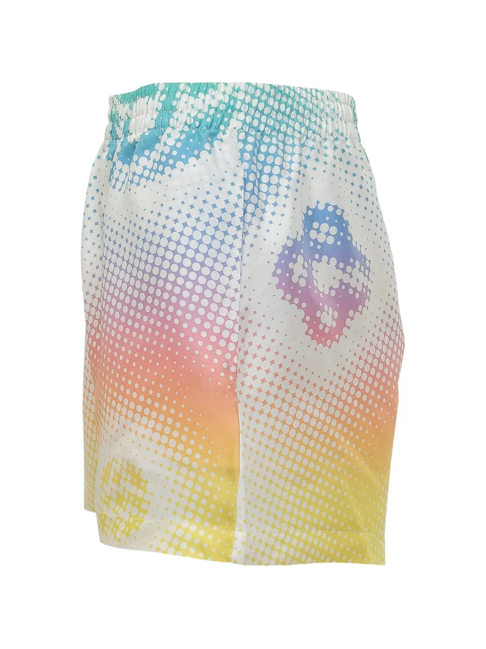  Casablanca Halftone Logo Shorts - White 