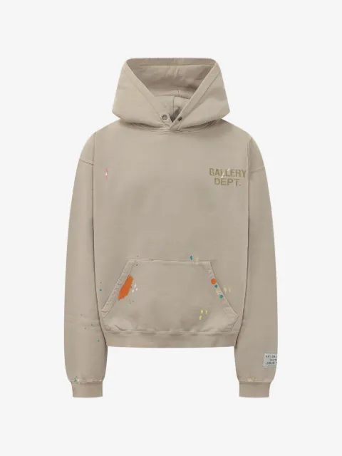 GALLERY DEPT. paint-splatter logo-print hoodie