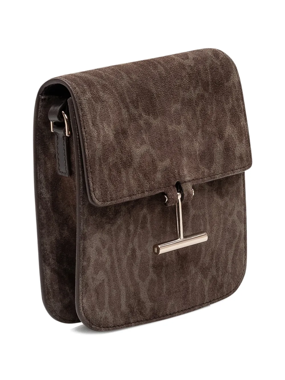  Tom Ford T-bar Closure Crossbody Bag - Brown 