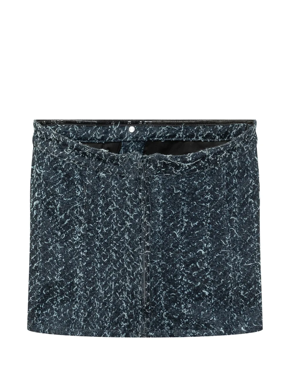  Iro Vanny Textured Denim Buster Top - Blue 