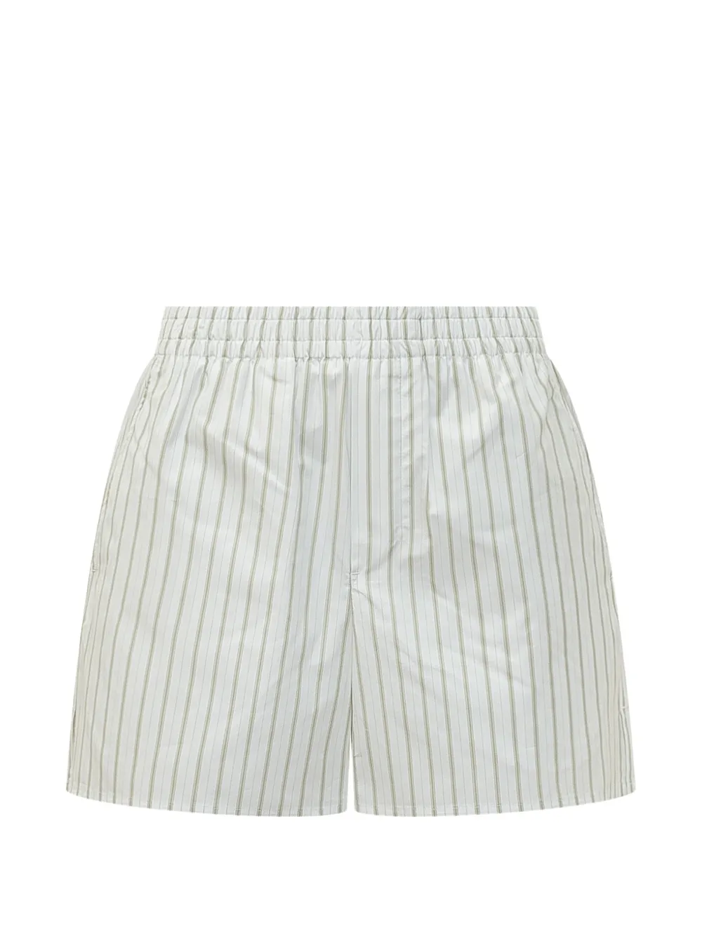 AMI Paris elasticated striped shorts - Bianco